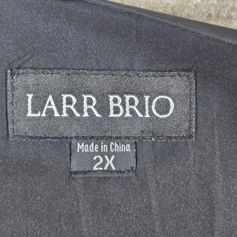 Larr‎ Brio Mens 2X Red Textured Button Front Formal Tuxedo Vest